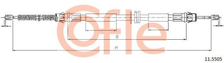 Трос ручного тормоза COFLE 115505