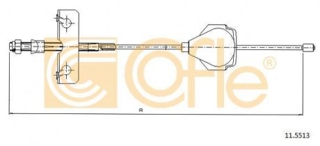 Трос ручника COFLE 11.5513 (фото 1)