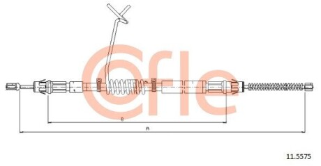 Трос ручного тормоза COFLE 115575