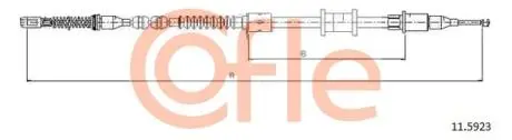 Трос тормозной правый Opel Vectra 90- COFLE 115923