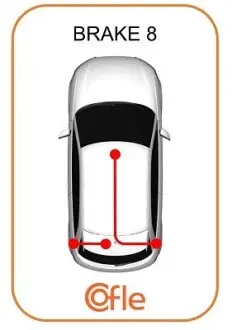 Трос ручного гальма COFLE 115941