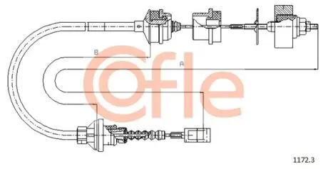 Трос сцепления, 1.9D/TD 1060mm COFLE 11723