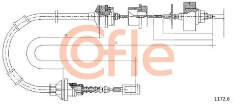 Трос сцепления COFLE 11726