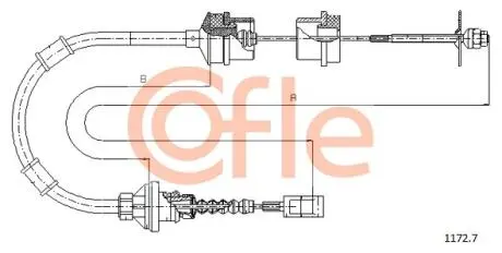 Трос сцепления COFLE 11727
