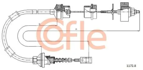 Трос сцепления COFLE 1172.8