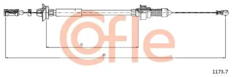 Тросик газа COFLE 11737