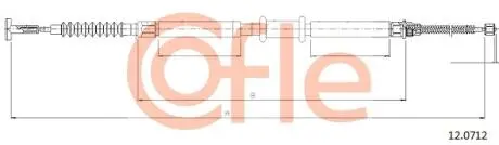 Трос ручного гальма COFLE 120712