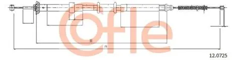 Трос ручного тормоза COFLE 120725