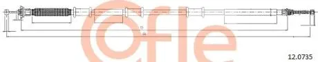 Трос ручного тормоза COFLE 120735