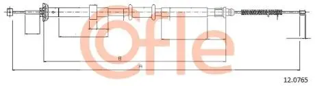 Трос ручного тормоза COFLE 120765