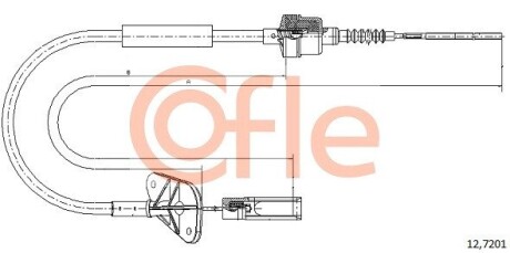 Трос зчеплення COFLE 127201