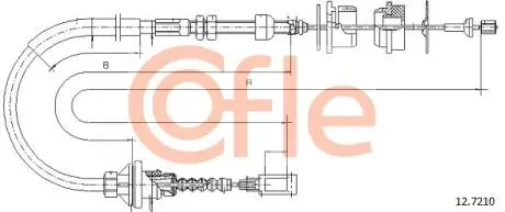 Трос сцепления COFLE 127210