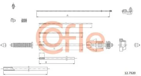 Тросик газу COFLE 127320