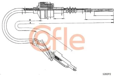 Трос зчеплення COFLE 1282P2