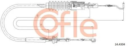 Тросик газу COFLE 14.4304
