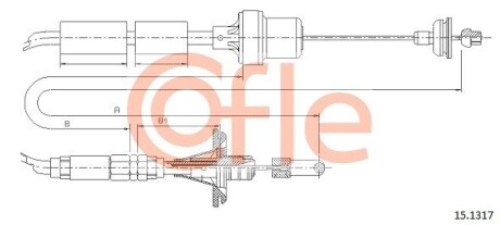 Трос зчеплення COFLE 151317