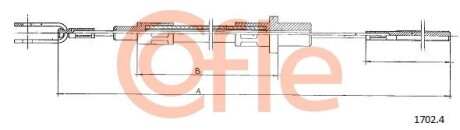 Трос зчеплення COFLE 17024