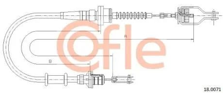 Трос сцепления COFLE 180071