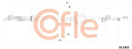 Трос КПП COFLE 181803