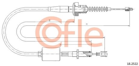 Трос сцепления COFLE 182522