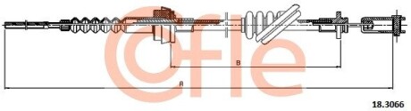 Трос зчеплення COFLE 183066