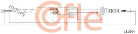 Трос сцепления COFLE 183504