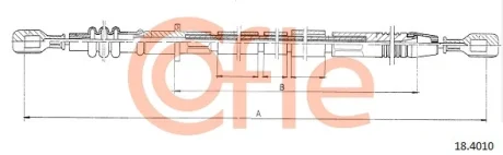 Трос зчеплення COFLE 184010