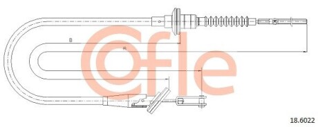 Трос зчеплення COFLE 186022