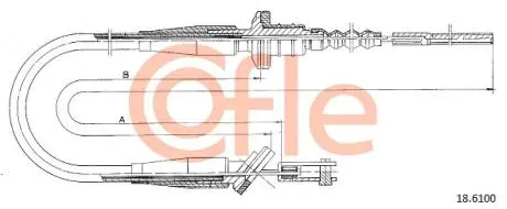 Трос зчеплення COFLE 186100