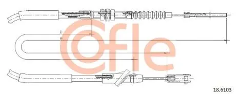 Трос зчеплення COFLE 186103