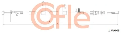 Тросовий привод, стоянкове гальмо COFLE 1MA009