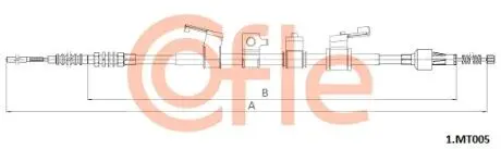 Трос ручного гальма COFLE 1.MT005