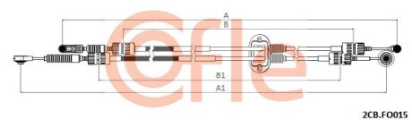 Трос перемикання передач FORD COFLE 2CBFO015