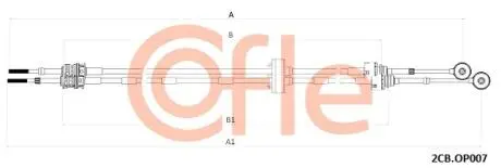 Трос КПП Opel Zafira B 05-11 COFLE 2CBOP009