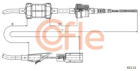 Трос зчеплення COFLE 41211