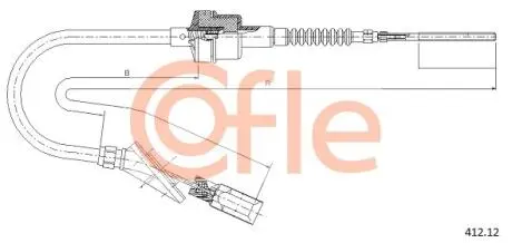 Трос зчеплення COFLE 41212