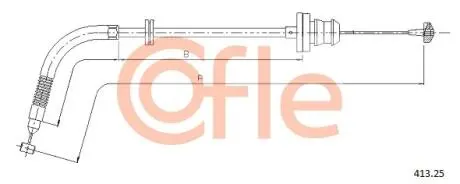 Тросик газа COFLE 41325