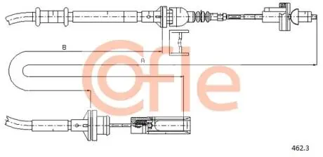 Трос зчеплення COFLE 4623