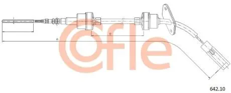 Трос сцепления COFLE 64210