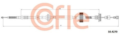 Трос ручника (задній) (R) BMW X5 (E70)/X6 (E71/E72) 06-14 (900/720mm) COFLE 92104270