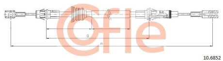 Трос ручного тормоза COFLE 92106852