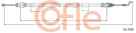 Трос ручного тормоза COFLE 92107395