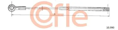 Трос ручника (центральний)) MB T1 77--96 (L=1130mm) COFLE 9210990