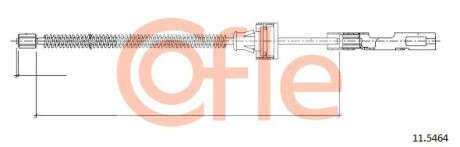Трос ручного тормоза COFLE 92115464