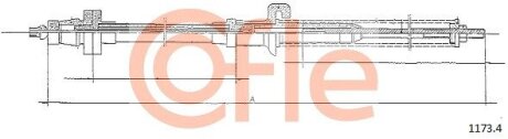 Трос газу 1173.4 COFLE 9211734