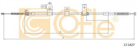 Трос ручного тормоза COFLE 92171427
