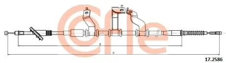Трос ручника (задний) (R) Hyundai Tucson 2.0/2.0D 04- (1800mm) COFLE 92172586