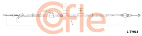 Тросовий привод, стоянкове гальмо COFLE 92.1.TY013