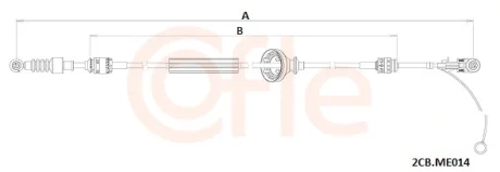 Трос КПП MERCEDES VITO 14- COFLE 922CBME014