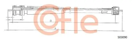 Тросик спидометра COFLE S03090